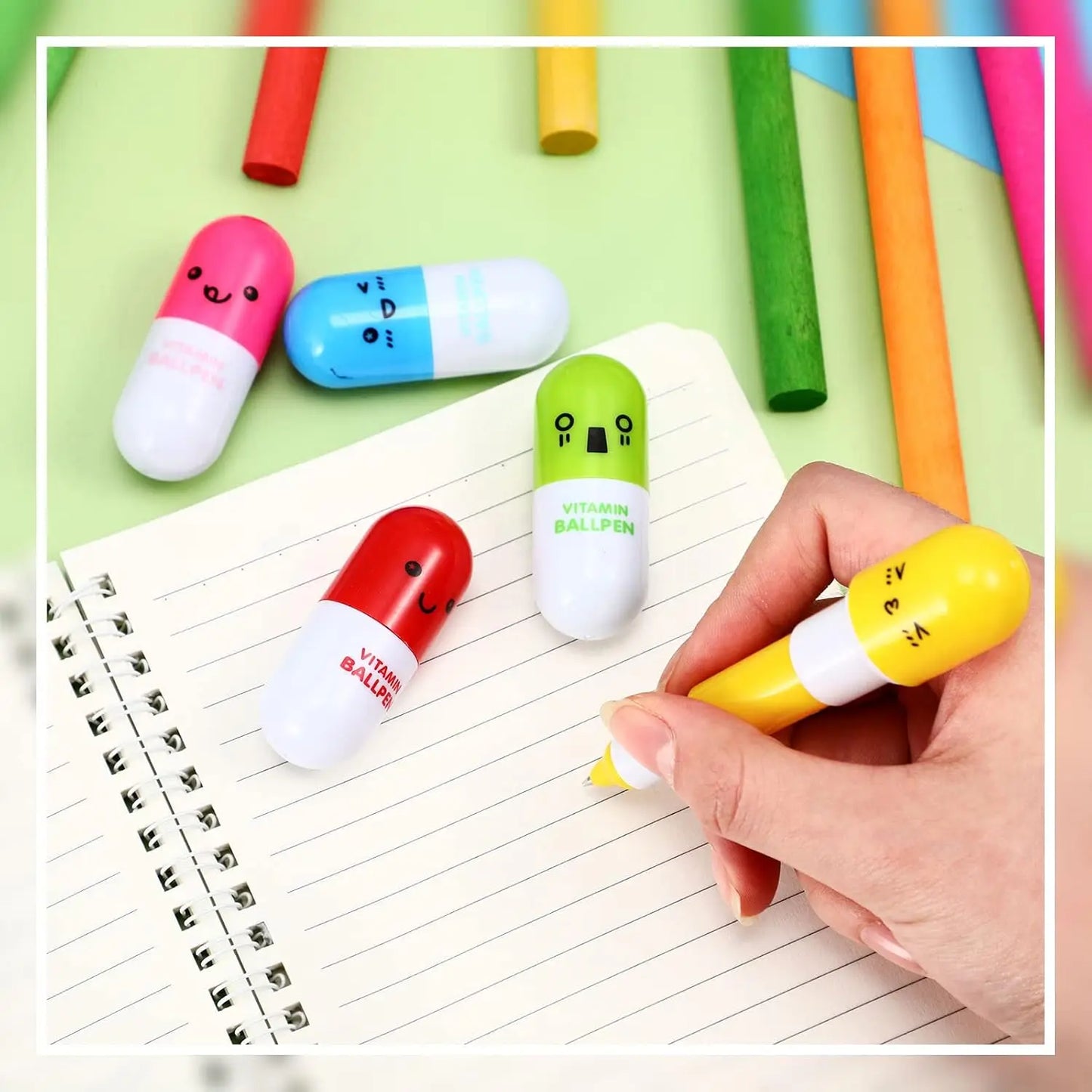 Lot de 12 Stylos Pilules