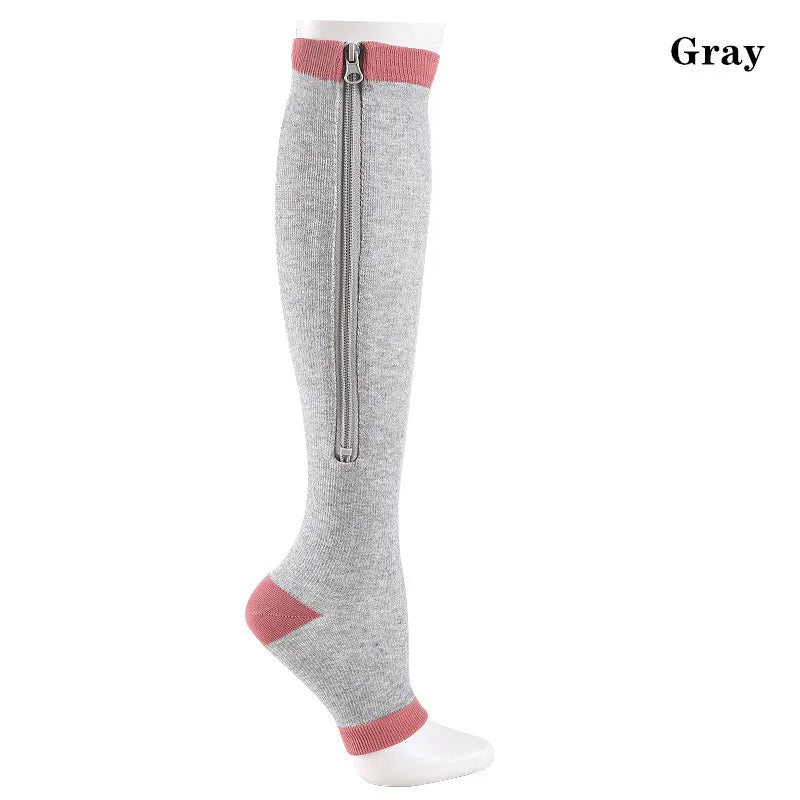 Bas de compression fermeture